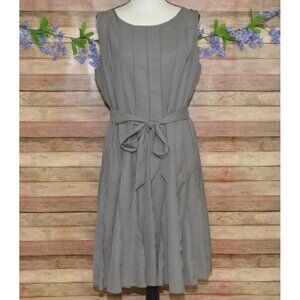 Calvin Klein Sleeveless Midi Dress in Gray